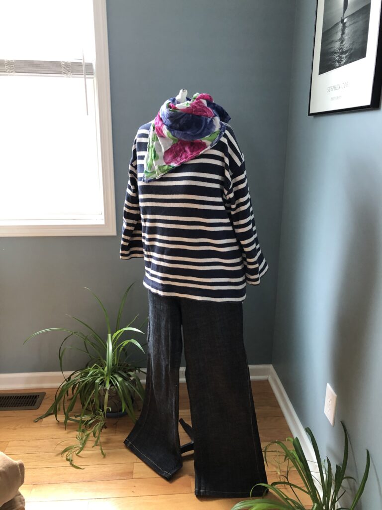 Sew a French Girl Wardrobe Breton Tee and Wide Leg Jeans