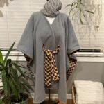 Sew an easy double sided fleece cape ruana