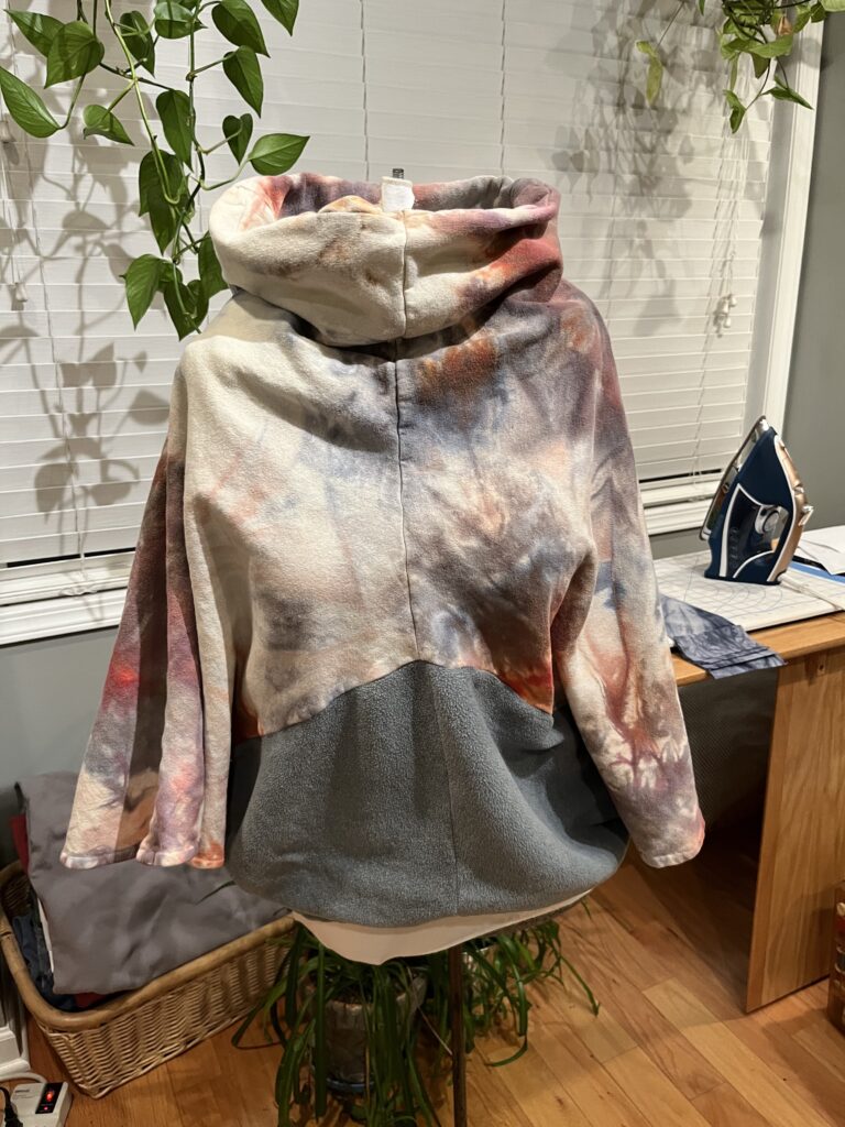 How to snow dye - snow dyed poncho, tee, scarf