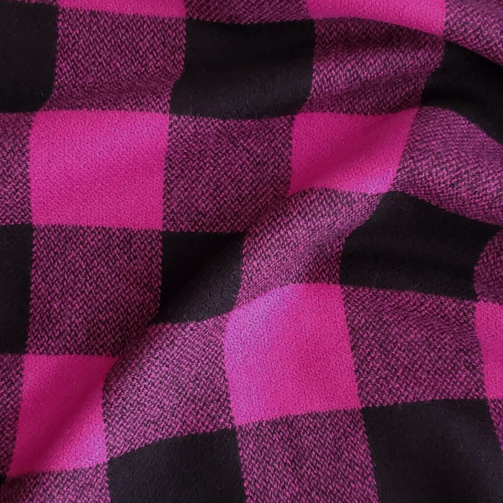 buffalo plaid zero waste bog coat sewing project fall