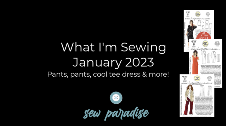 Sewing pattern review mini winter capsule wardrobe january 2023