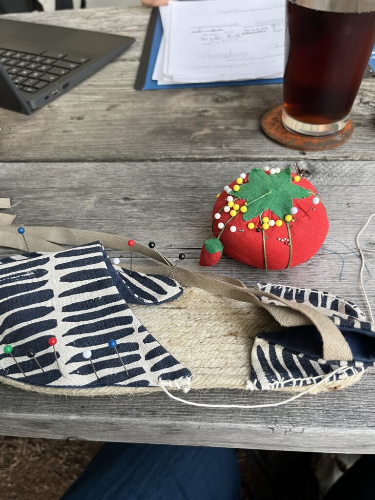 Sew your own espadrilles shoes